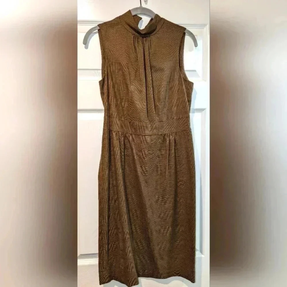 Michael Kors brown plaid dress. Size 4